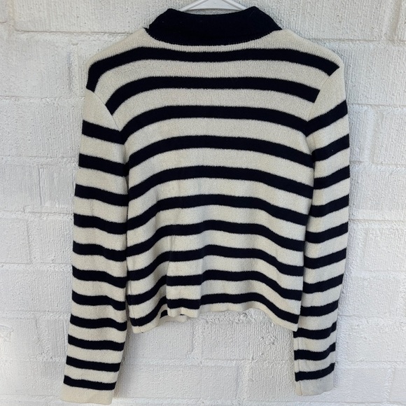 Favorite Daughter The Annabel Nautical Navy and White Striped Button-Up Jacket - Picture 7 of 7